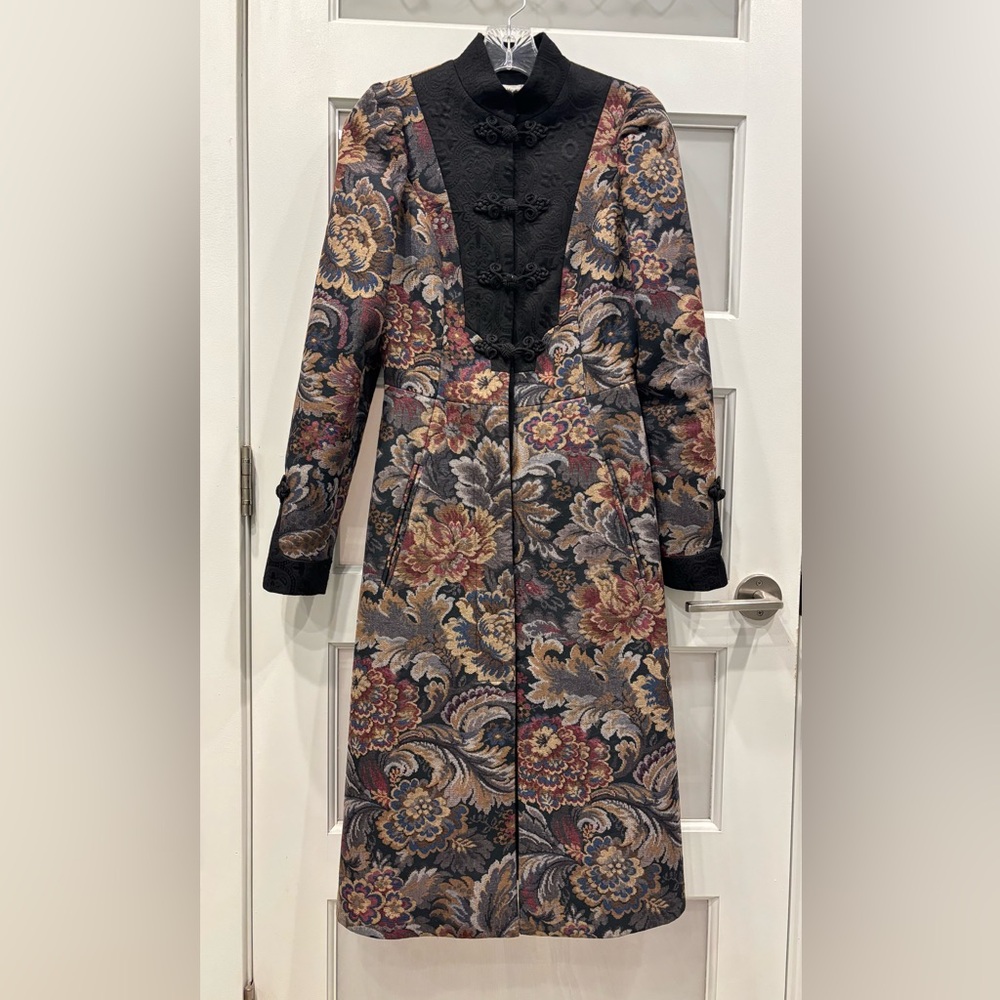 Ksenia Knyazeva floral coat